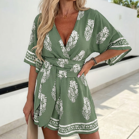Half Sleeve Summer Jumpsuits