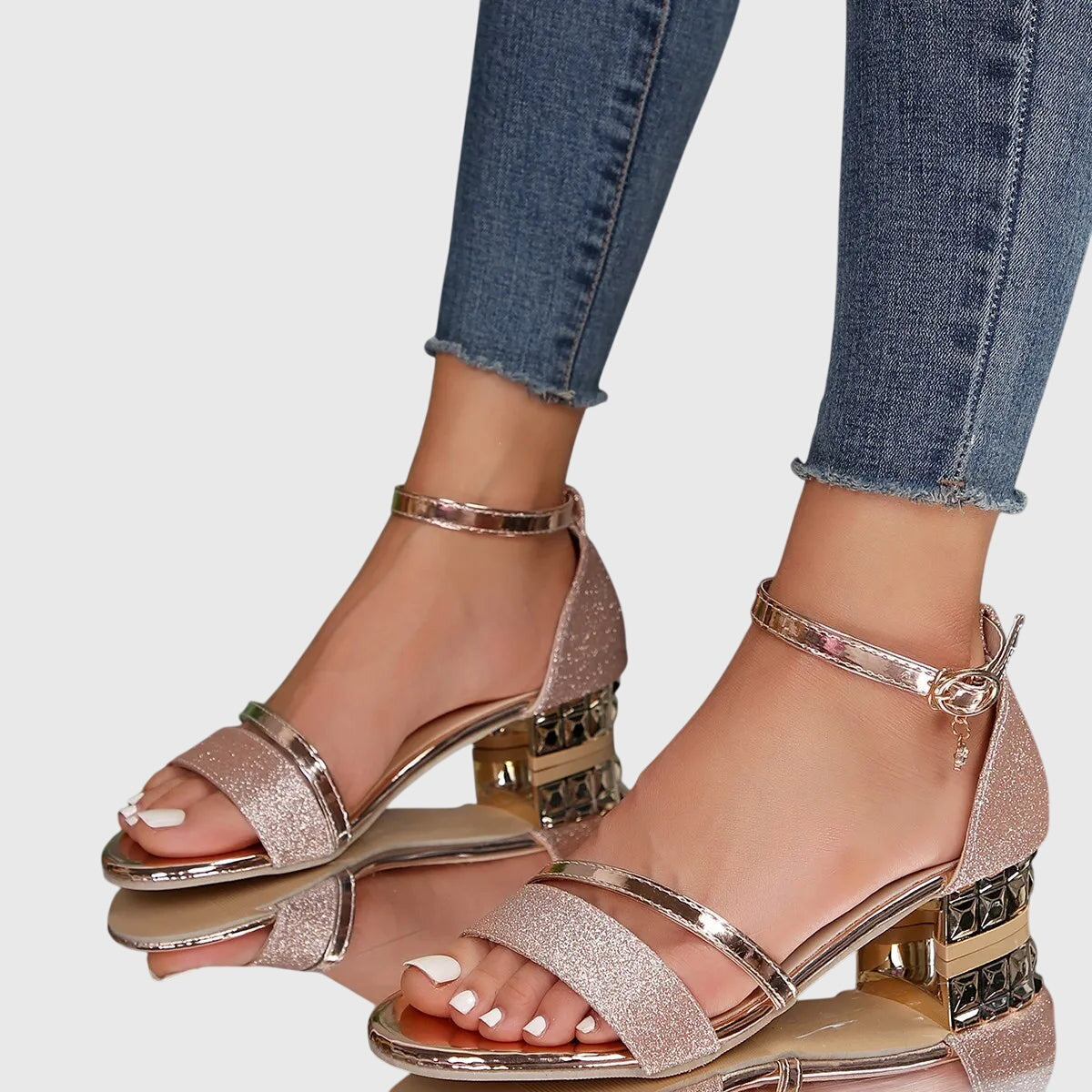Orthopedic Arch Support Heeled Sandals