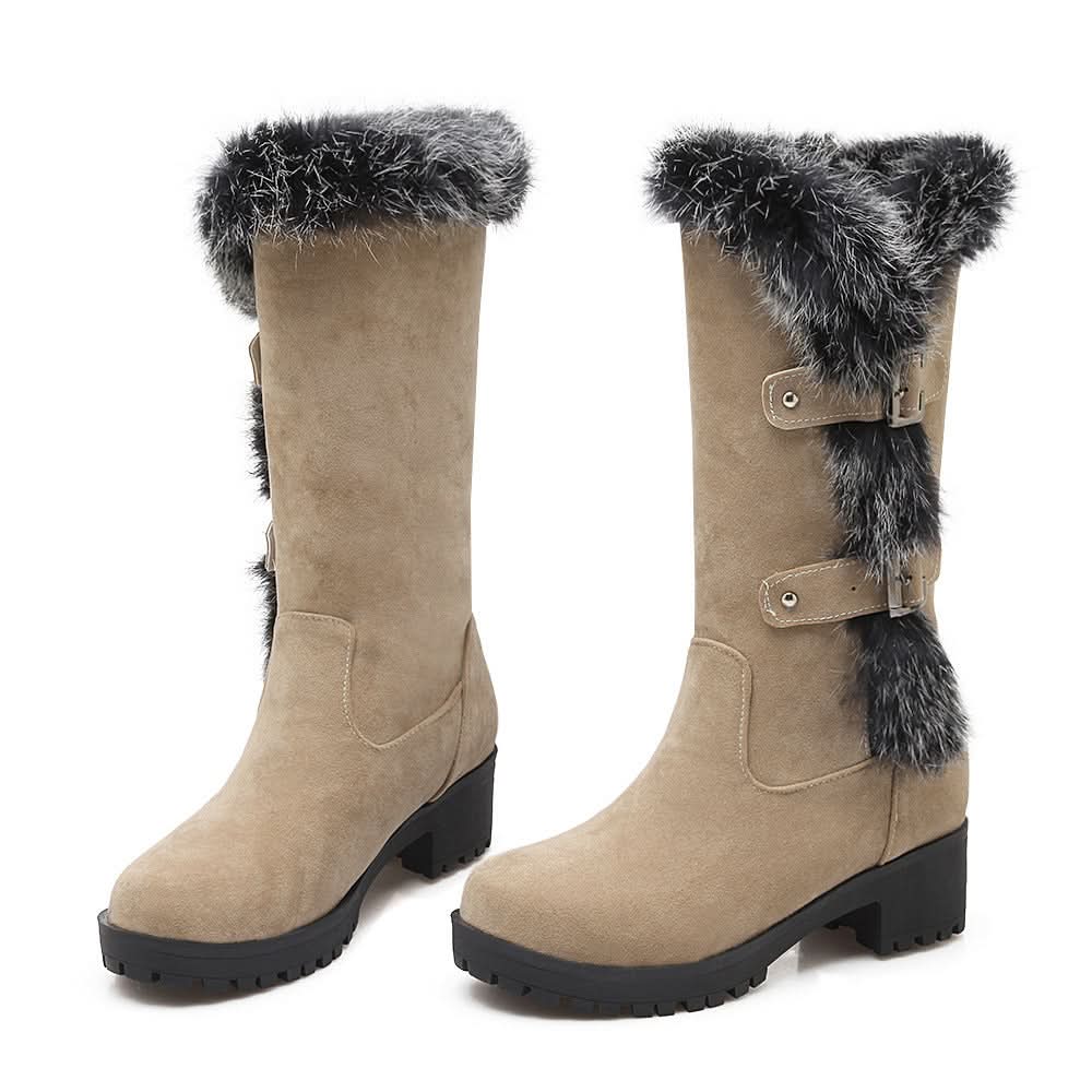 Winterstiefel für Damen bis zur Wadenmitte