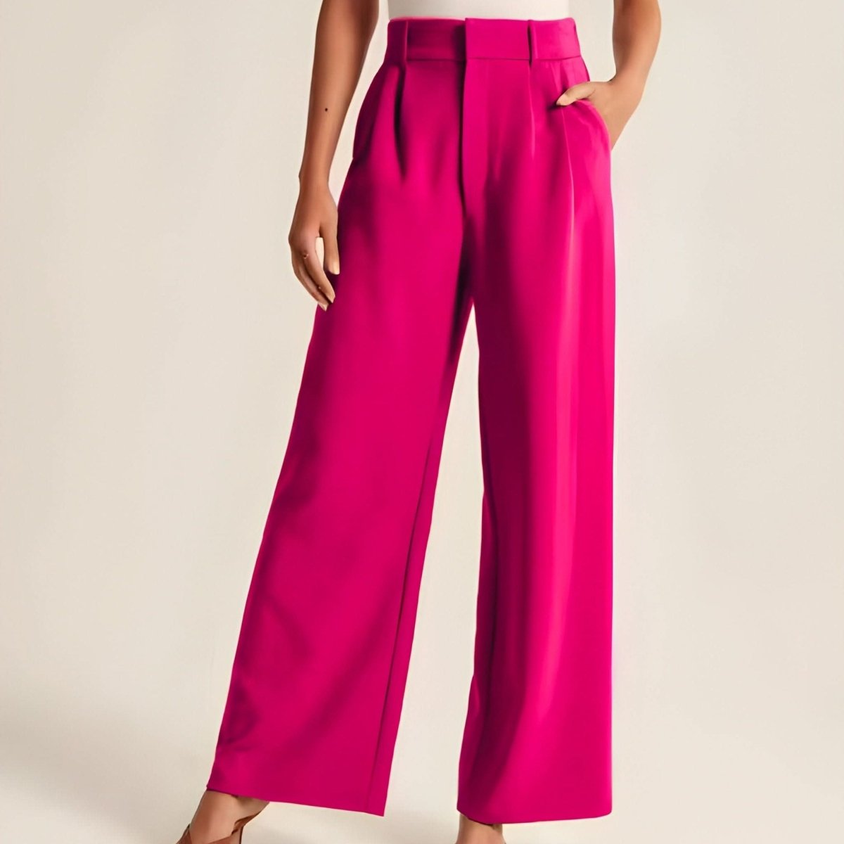 Wide-Leg Smart Casual Trousers