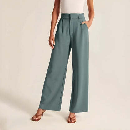 Wide-Leg Smart Casual Trousers