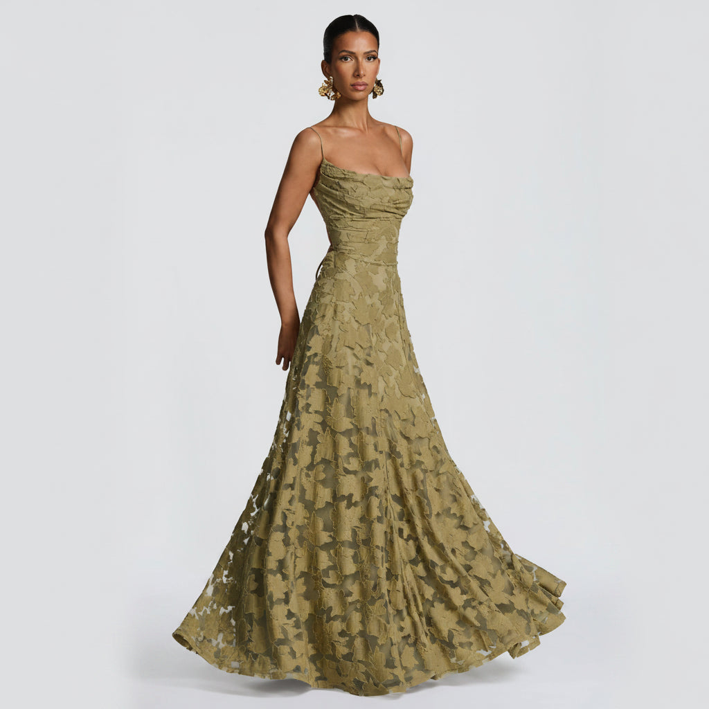 Embroidered Maxi Dress