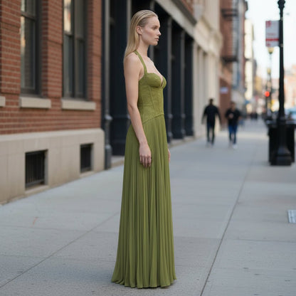 Flowing Halter Resort Maxi Dress