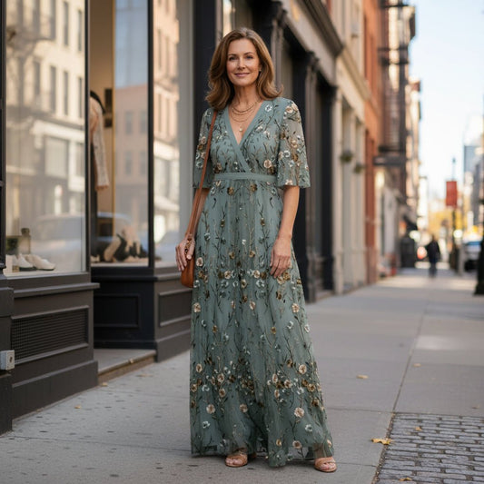 Vestido maxi floral