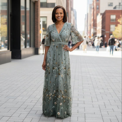 Maxikleid mit Blumenmuster