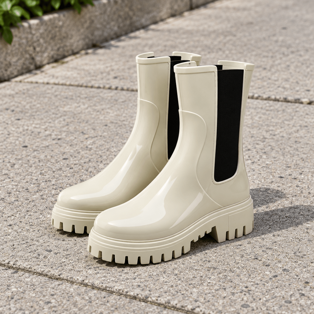 Modern Rain Boots with Statement Lug Sole