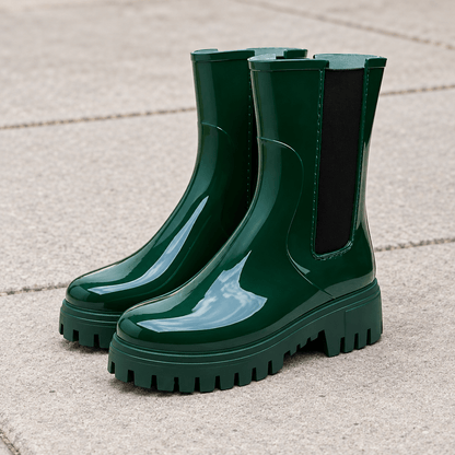 Modern Rain Boots with Statement Lug Sole