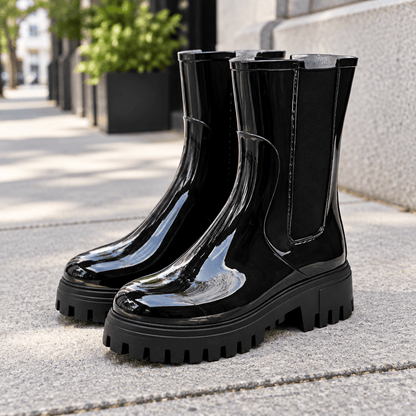 Modern Rain Boots with Statement Lug Sole