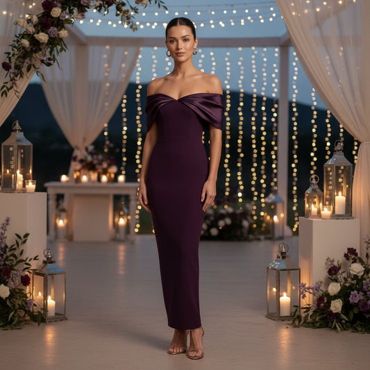 Off Shoulder Evening Dress