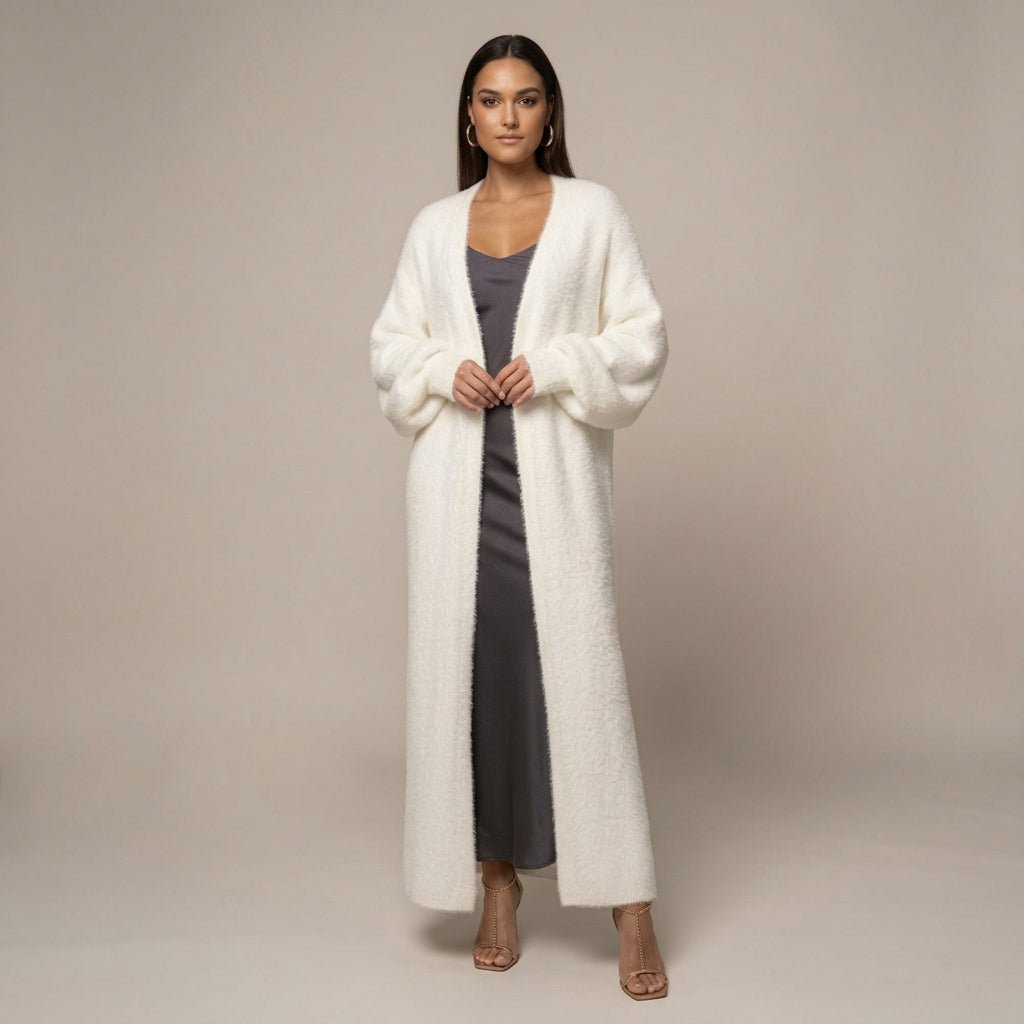 Lyra | Women's Winter Faux Fur Maxi Cardigan