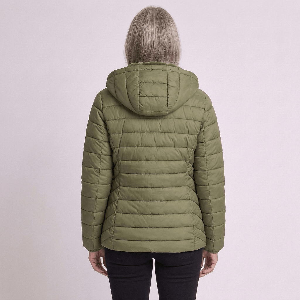 Hooded Lightweight Padded Commuter Jacket