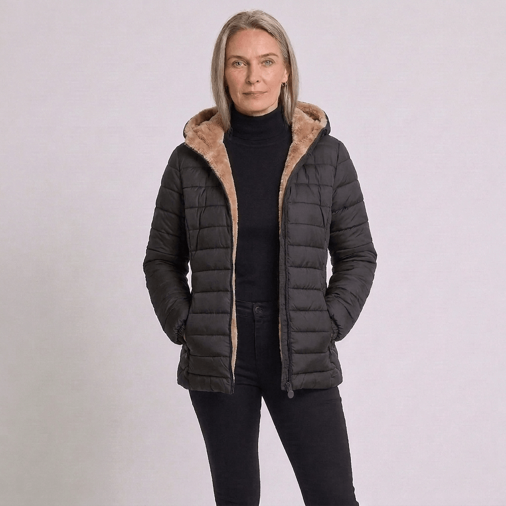 Hooded Lightweight Padded Commuter Jacket
