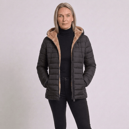 Hooded Lightweight Padded Commuter Jacket