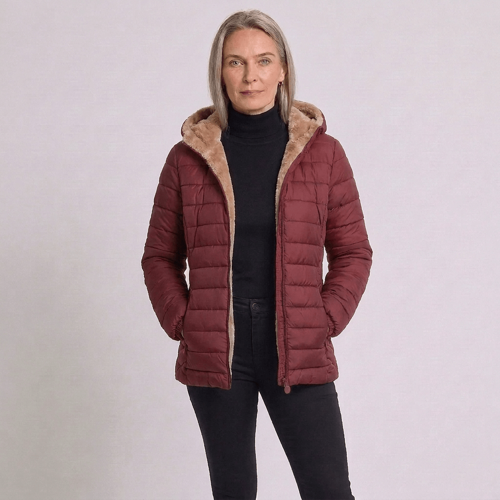 Hooded Lightweight Padded Commuter Jacket