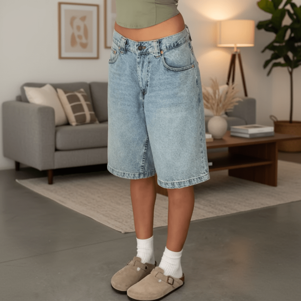 High Waisted Bermuda Shorts