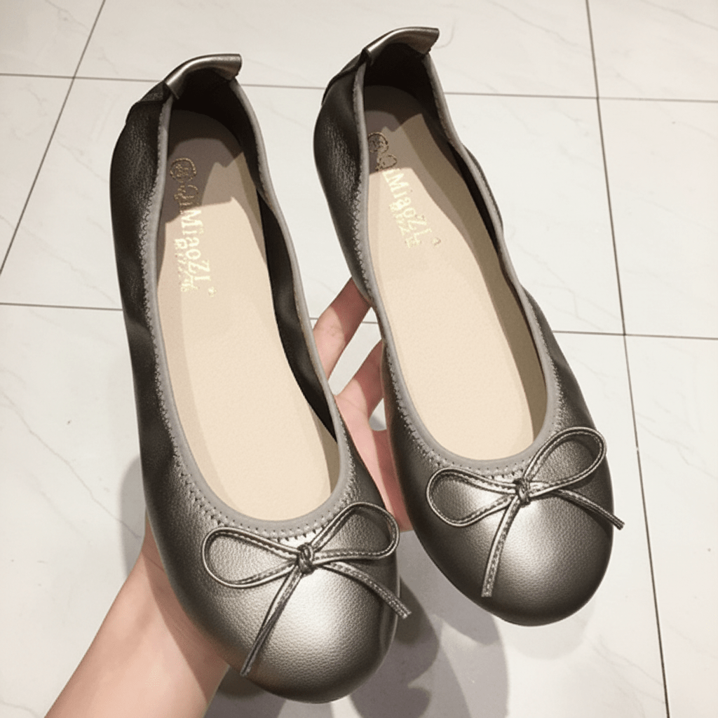 Chic Ballet Flats Bow