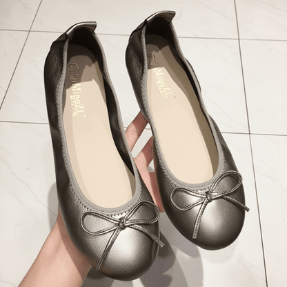 Chic Ballet Flats Bow