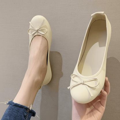 Chic Ballet Flats Bow