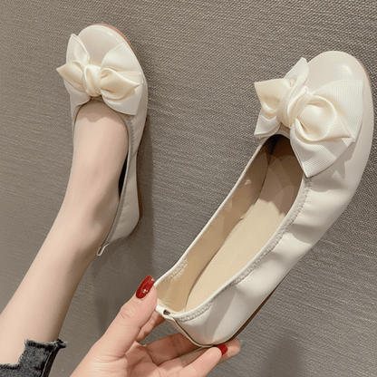 Chic Ballet Flats Bow