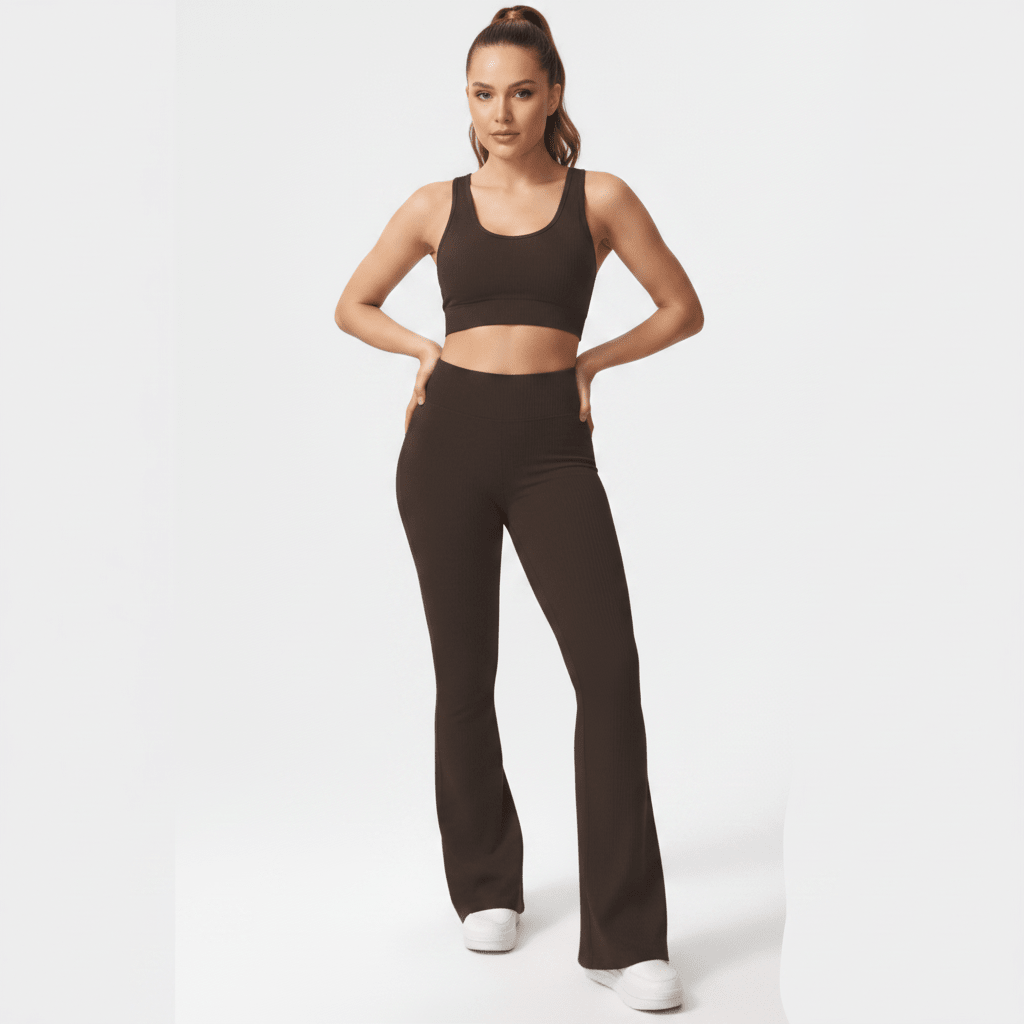 High Stretch Wide Leg Yoga Pants With Pockets
