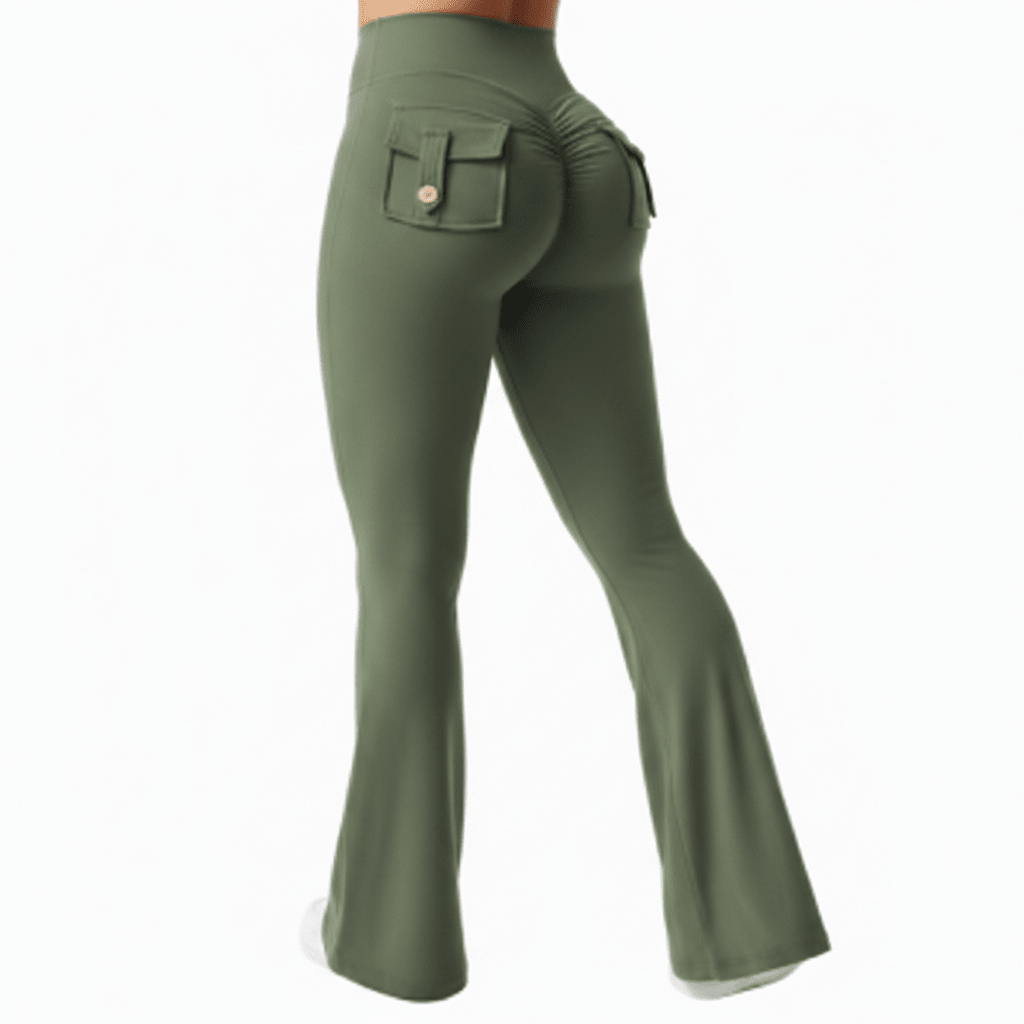 High Stretch Wide Leg Yoga Pants With Pockets