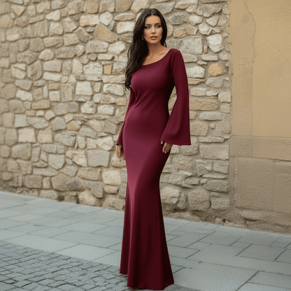 Cowl Neck Maxi Dress