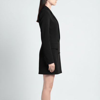 Sleek Crepe Mini Dress