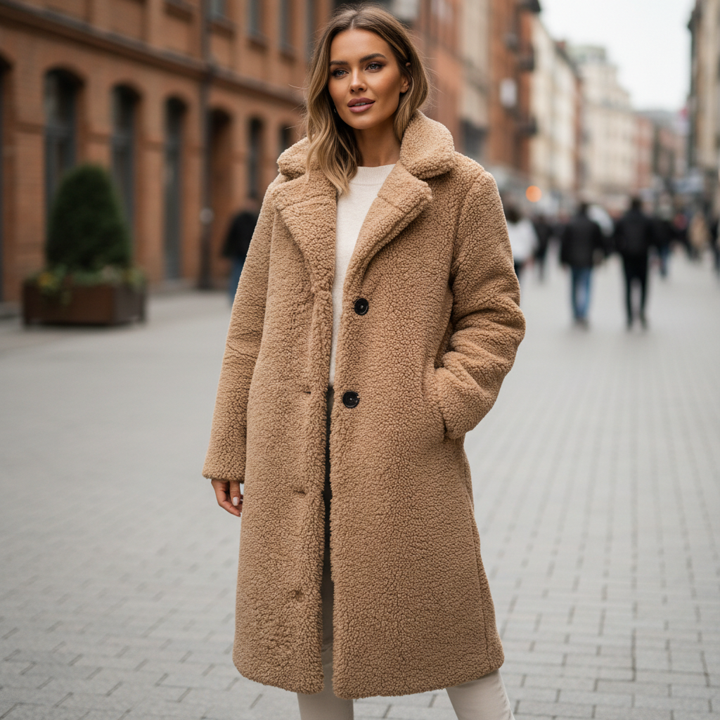 Longline Teddy Bear Parka Coats