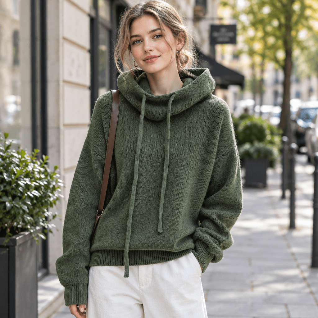 Relaxed Oversized Hooded Sweater