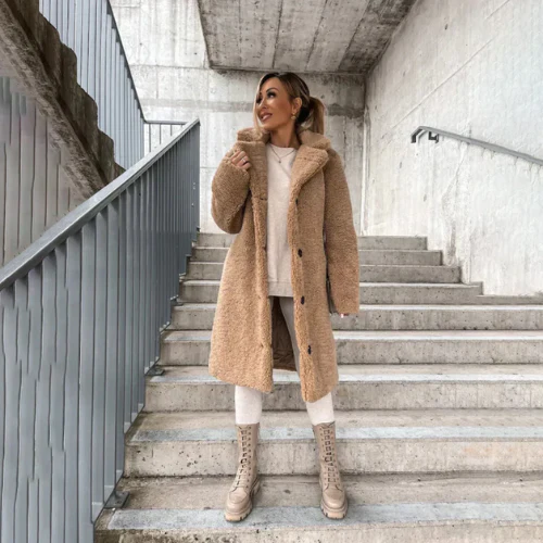 Longline Teddy Bear Parka Coats