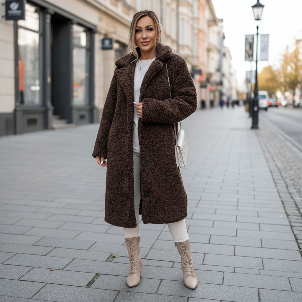 Longline Teddy Bear Parka Coats