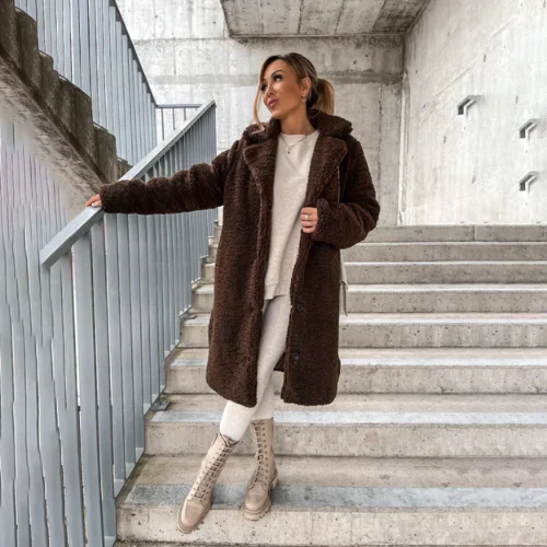 Longline Teddy Bear Parka Coats