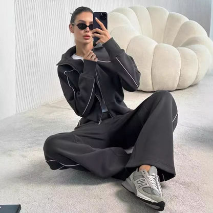 Women's Zip-Up Loungewear Set
