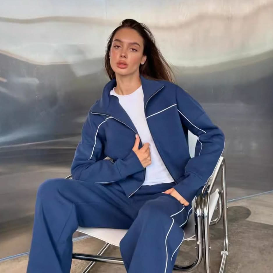Women's Zip-Up Loungewear Set