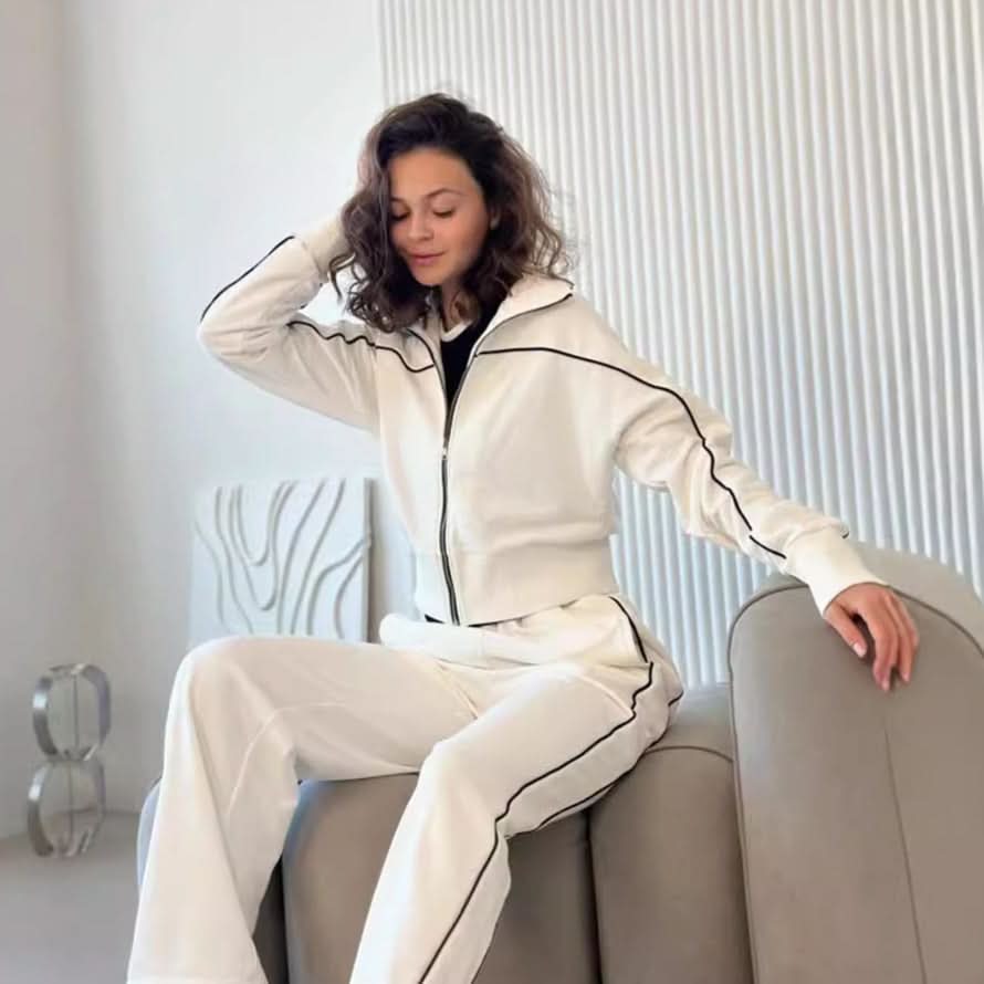 Women's Zip-Up Loungewear Set