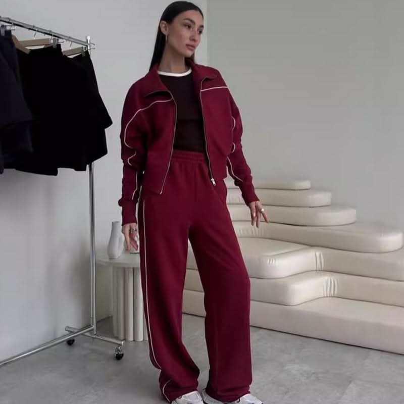 Women's Zip-Up Loungewear Set