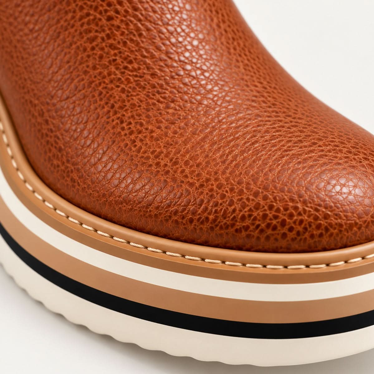 Platform Side-Zip Ankle Boots