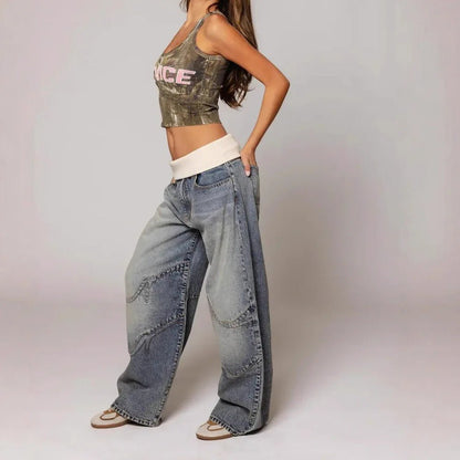 Lockere Denim-Hose