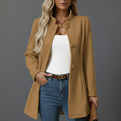 Button Front A Line Coat