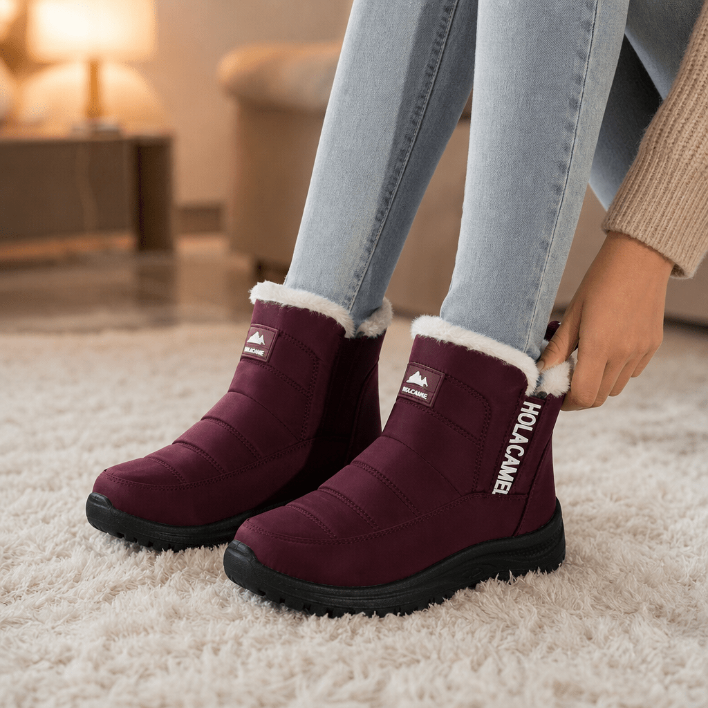 Warm Plush Snow Boots for Cold Weather Adventures