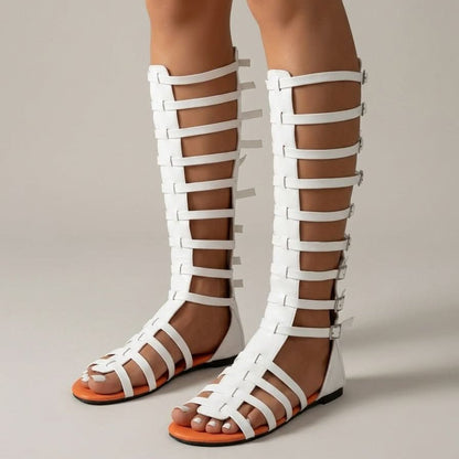 Knöchelhohe Gladiatorensandalen