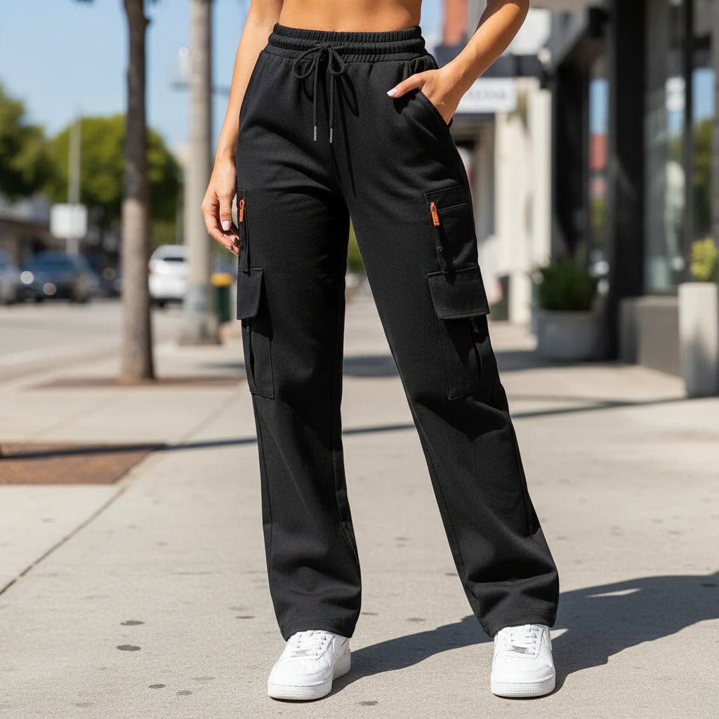 Relaxed Cargo Pants with High Waist