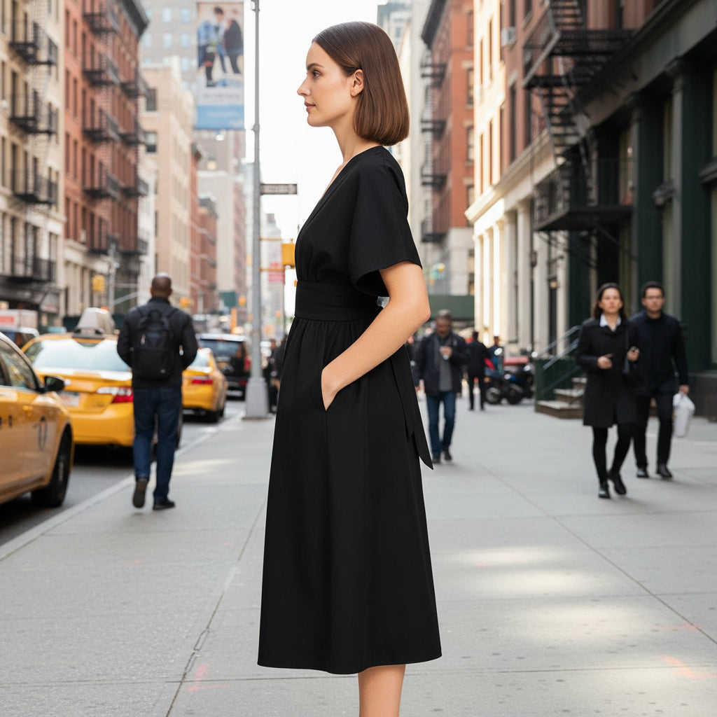 Relaxed Fit Midi Dress