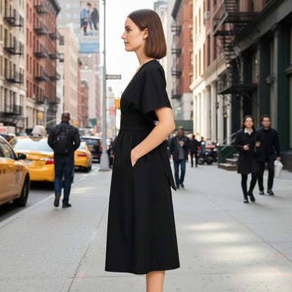Relaxed Fit Midi Dress