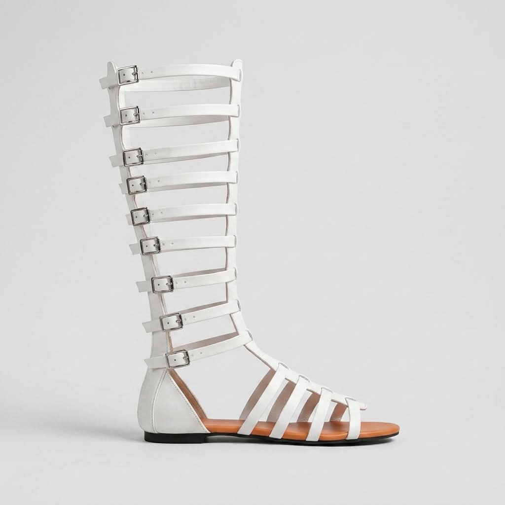 Knöchelhohe Gladiatorensandalen