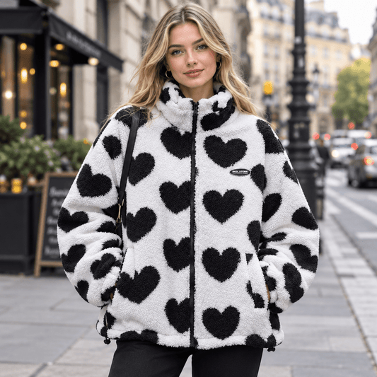 Harlow | Chaqueta informal para mujer con detalle de corazón