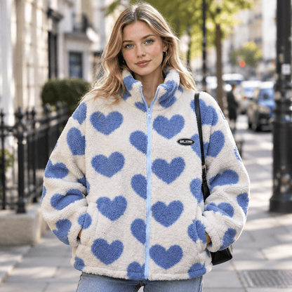 Zweiseitige Herzjacke