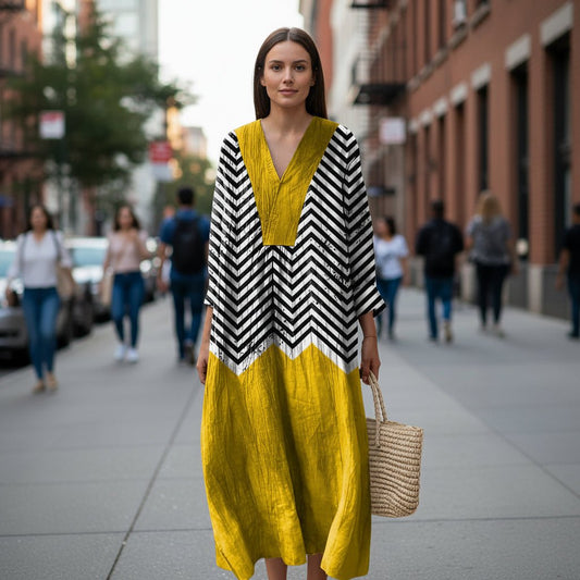 Relaxed Long Sleeve Casual Maxi Dress