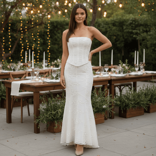Strapless Mermaid Maxi Dress
