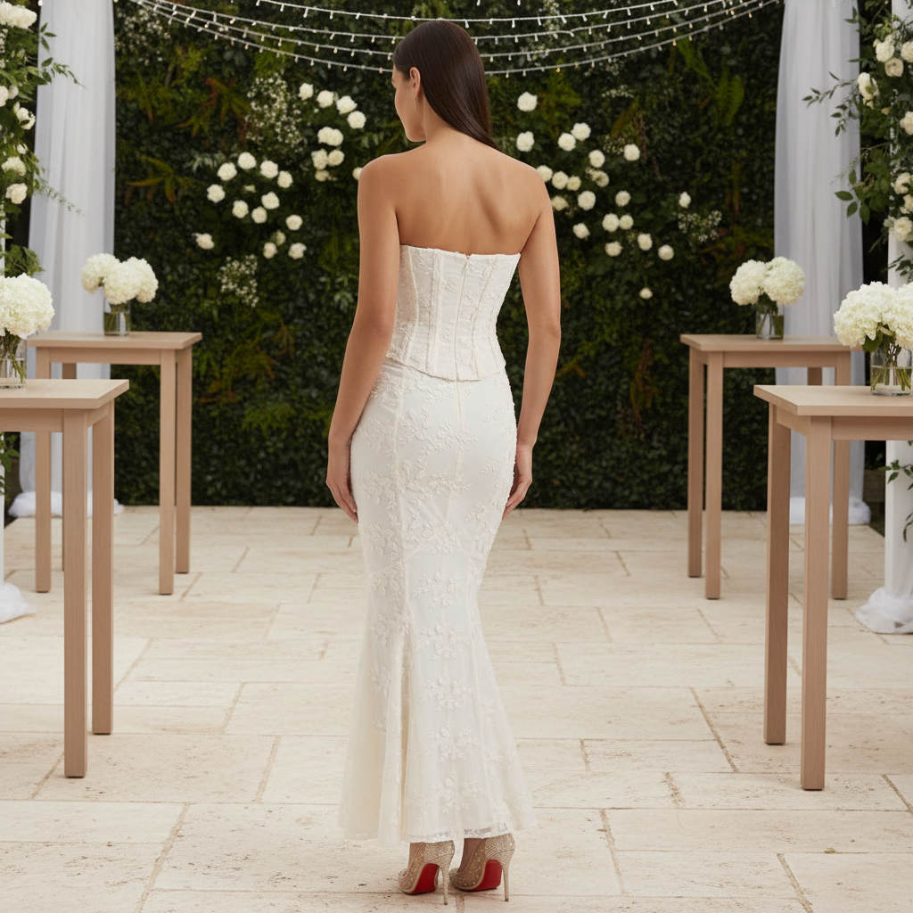 Strapless Mermaid Maxi Dress
